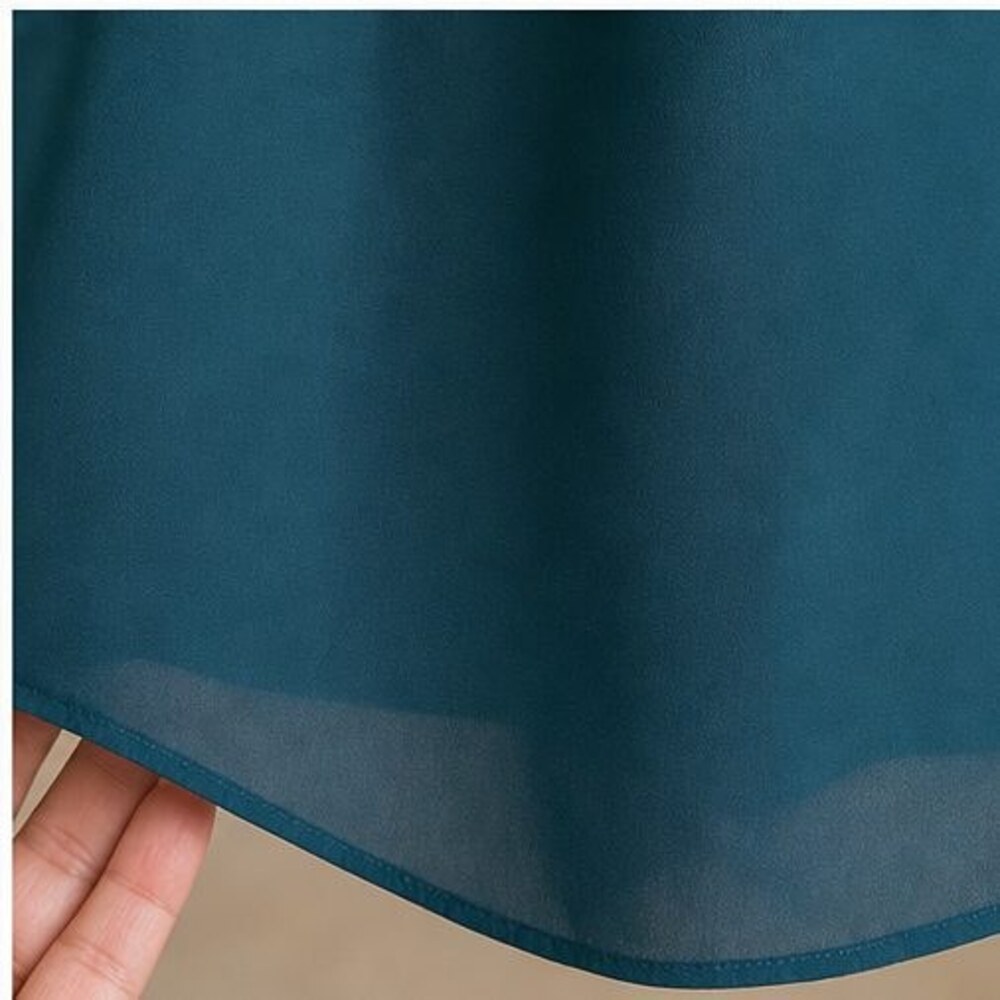 Teal Smocked Top - Picture 6 of 6